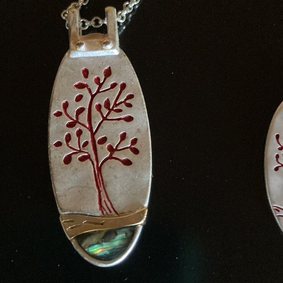Tree of Life necklace and earring set. - Picture 2 of 7